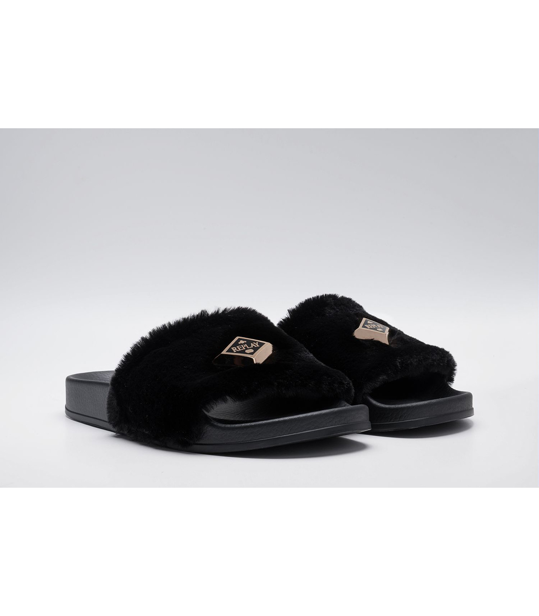 フラットソールスリッパー 詳細画像 ブラック 3